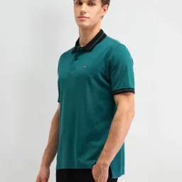 Arrow Sport Green Cotton Regular Fit Polo T-Shirt image 3