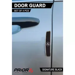 Prior Signature Black Universal Fit Type Rubber Door Edge Guards for All Cars image 2