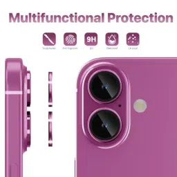 Gripp 2In1 Focal Camera Lens Protector for Iphone 16 & Iphone 16 Plus (2024) - Pink image 2