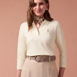 U.S. Polo Assn. White Embroidered T-Shirt image 3