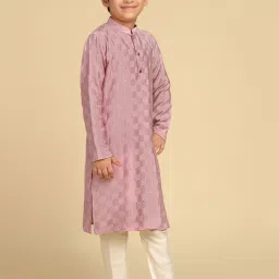 Kisah Kids Pink Checks KurtaSets image 3