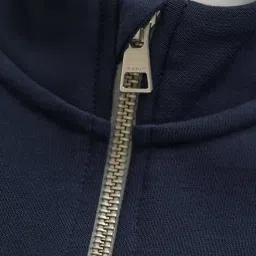 Gant Boys Light Grey Melange Regular Fit Blocked Sweatshirt image 3