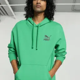 Puma Grassy Green Cotton Regular Fit Printed Hooded Sweatshirt-picture-21