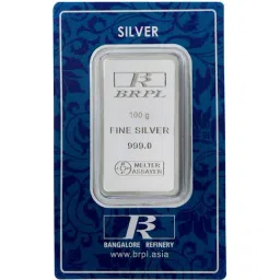 Bangalore Refinery 999 100gm Silver Bar image 3