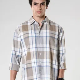 Espanshe Checked Casual Cotton Shirt-picture-24