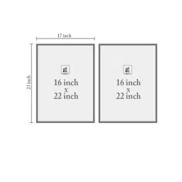 Art Street Black Canvas Nature Theme Framed Golden Canvas Art Print Painting - Set of 2 image 4