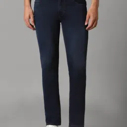 Louis Philippe Navy Slim Fit Jeans-picture-32