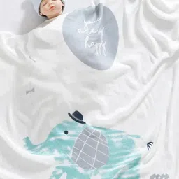 Baby Station White 350 GSM Single Bed Blankets-picture-13