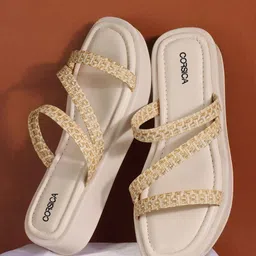 CORSICA Women Solid Open Toe Flatform Heel Sandal-image-17