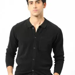 Rare Rabbit Black Cotton Regular Fit Solid Shirt-picture-29