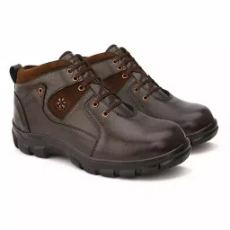 Enrich Field Steel ToeSafety Shoes Pure Leather Anti-SkidSize UK 10 Brown Model 63BR-picture-15