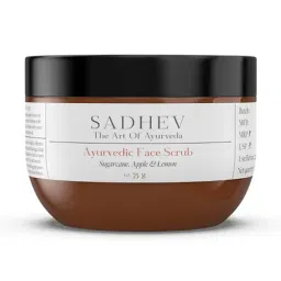 SADHEV Ayurvedic Sugarcane, Apple, and Lemon Face Scrub - 75 gm-image-21