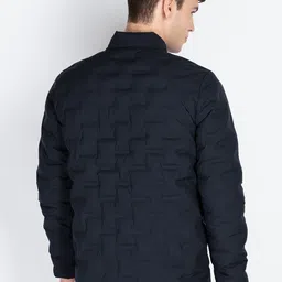 Status Quo Men Mock Collar Solid Casual Quilted Jacket image 5