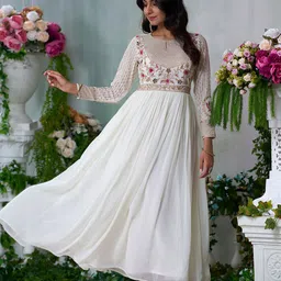 CHHAAP Embroidered Flared Ethnic Dress-picture-42