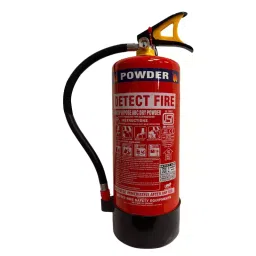 Detect Fire 4 Kg Fire Extinguisher ABC Powder MAP 50% Stainless Steel Red-picture-11