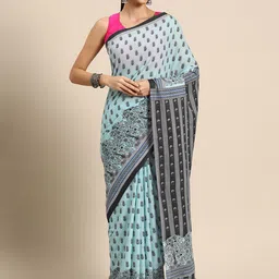 BUTA BUTI Floral Pure Cotton Saree-picture-10