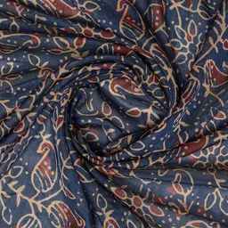 Rekha Maniyar Ethnic Motifs Zari Tissue Handloom Block Print Saree image 5