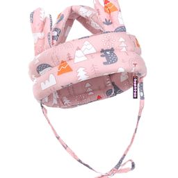 Bembika Baby Head Protector Cushion Safety Helmet Cap Forest Pink Printed - Pink-picture-7