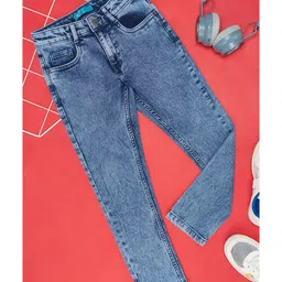 YU by Pantaloons Mild Washed Jeans - Medium Blue-picture-17