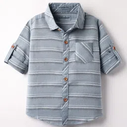 Rikidoos Full Sleeves Striped Shirt - Light Blue-picture-18