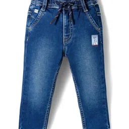 Ruff Cotton Denim Full Length Solid Jeans - Navy Blue-picture-10