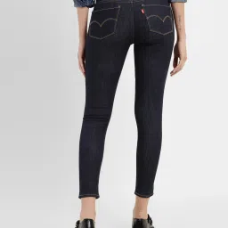 levi's Women's 710 Blue Skinny Fit Mid Rise Jeans image 3