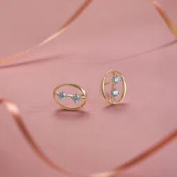 Mia by Tanishq 14 KT Gold Sassy Beam Diamond Earrings - 1.198 g-picture-31