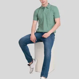 FLYIND VOGUE OUTFIT Men Relaxed Fit Printed Polo Collar T-shirt image 4