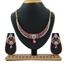 VATSALYA creation Pink Ethnic Jewellery Set-picture-12