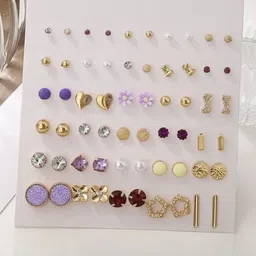 DressBerry Geometric Studs Earrings image 2