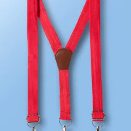 Mark & Mia Woven Full Sleeves Party Shirt With Bow & Suspender with Polka Dots - White image 4