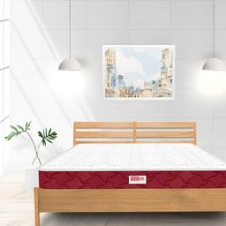 USHA SHRIRAM Maroon & White Orthopedic Quilted Queen Size Mattress-picture-38