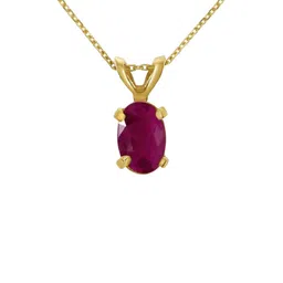 GenZcomplex Gold-Plated Ruby Pendant-picture-38