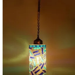 SOMIL Printed Glass Cylinder Ceiling Lamps image 2