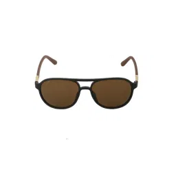Carlton London Black with Brown Toned Rectangle Unisex Sunglass with UV Protected Lens (52)-image-43
