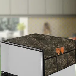 The Furnishing Tree Coffee Brown PVC Air Conditioner Cover-picture-15