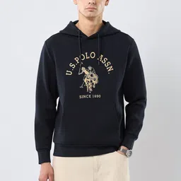 U.S. Polo Assn. Men Printed Hooded Sweatshirt image 2