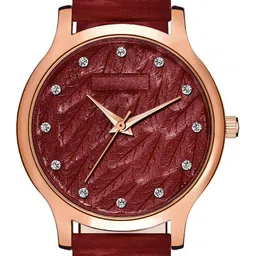 DOUBLERUN Women Dial & Leather Textured Straps Analogue Multi Function Watch H05NMT-333 image 4