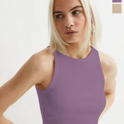 TOOCHKI Pack Of 2 Ribbed Tank Crop Top-picture-18