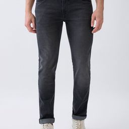 Parx Men Tapered Fit Low-Rise Light Fade Jeans-picture-23