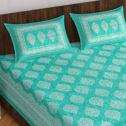 clothology 144 TC Cotton Double Printed Flat Bedsheet-picture-25