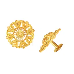 DIVASTRI Gold-Plated Floral Shaped Studs image 4