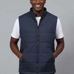 The Roadster Lifestyle Co High-Neck Sleeveless Gilet Jacket image 5