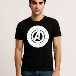 Be Crazy Men Avengers Typography Printed Round Neck Cotton T-shirt-picture-29