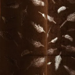 GEET CREATIONS Brown Window Curtain image 3