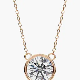 VALANOVA BIS Hallmarked 18KT Rose Gold 0.75 Cts Diamond Studded Chain- 3.15 gm-image-60