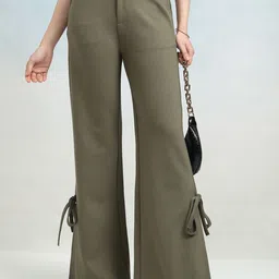 CHIC BY TOKYO TALKIES Women Flared Trousers-image-83