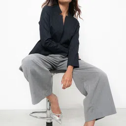 Bonnaty Striped Front Open Coat image 3