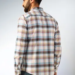 ENSPYR Men Checked Printed Cotton Shirt image 5