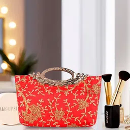 Kuber Industries Floral Embroidered Purse Clutch-image-49
